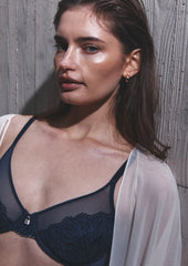 Kentia stretch lace full cup bra