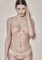 Lumière soutien-gorge demi bonnet monocouche  avec armatures