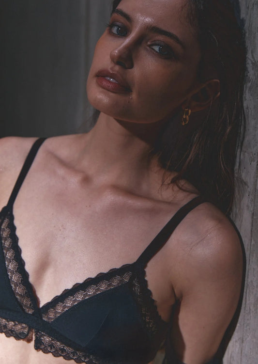 Graphique pur bralette sans fil monocouche sans armatures